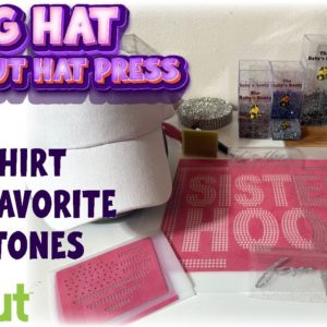 Can You Make a Bling Hat with Cricut Hat Press | Making a Shirt with Hotfix Rhinestones