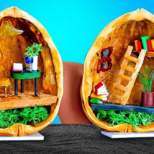 COZY ROOM IN A WALNUT SHELL?! Incredible Miniature Models