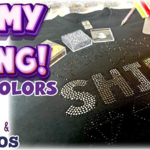 Crafts & Convos | New Hotfix Rhinestone Colors | Making a Bling Shirt |