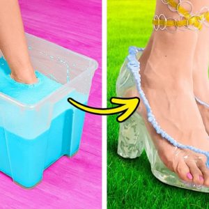 DIY CRYSTAL SHOES! Amazing Shoe Craft Ideas