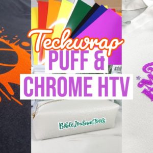 TESTING OUT TECKWRAP PUFF, GLOW PUFF, & CHROME HEAT TRANSFER VINYL 🤯 | 3 CRICUT PROJECTS