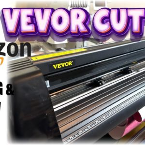 UNBOXING Vevor 34" VINYL Cutter | Testing Rhinestone Flock | Review Amazon Plotter