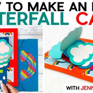 How to Make Waterfall Cards - Easy DIY Rainbow Card