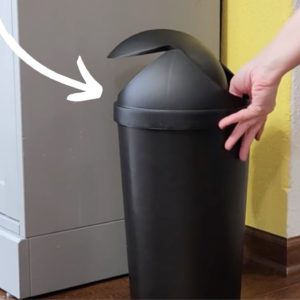 Pull the lid off a trash can for this brilliant hack!