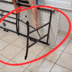 Save HUNDREDS with this brilliant folding table hack!