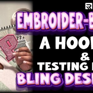 Craft-Tea Talk | Making an Embroidery & Bling Hoodie with Ricoma EM1010 |Test New Rhinestone Design