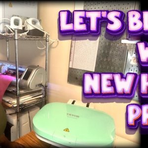 Craft-Tea Talk | New Vevor Auto Heat Press | Making a Hotfix Rhinestone Shirt | Bling