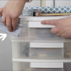 Buy cheap Walmart storage drawers to copy this BRILLIANT idea!