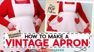 How to Make an Apron | Beginner-Friendly Sew With Me