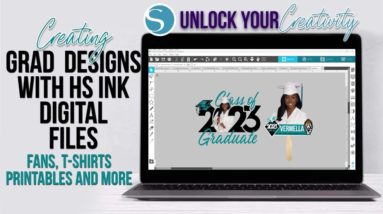 HS INK Digital Grad Designs| Grad Fan and T Shirt Templates