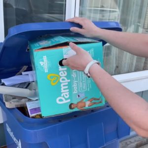 We've never seen ANYONE do this with an old diaper box (and now we're obsessed!)