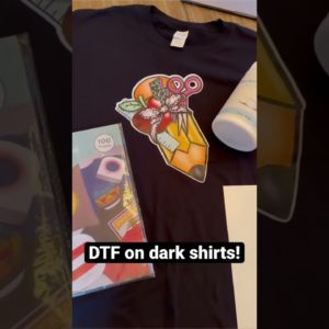 😲 Sublimation Direct to Film (DTF)  hack- Sublimation on Dark Tshirts #dtf  #dtfprinting