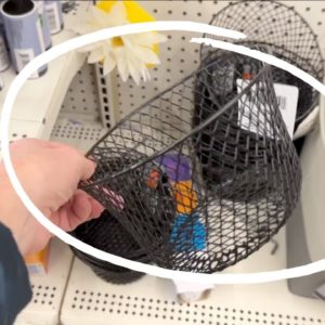 Place an ashtray in a Dollar Store basket (BRILLIANT!)