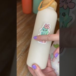 Water Bottle Cricut Ideas  - Waterproof Cricut Stickers #cricutprojects #waterbottle #sticker