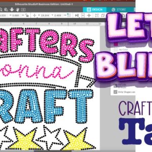 Craft-Tea Talk | Using Hotfix Rhinestones to make a Shirt | Bling Design Class Info