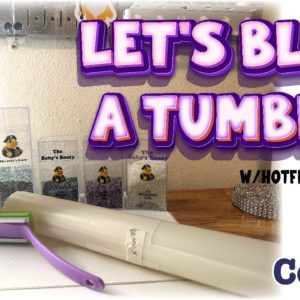 Crafts & Convos | How to Make a Full Wrap Bling Tumbler with Hotfix Rhinestones and HTV Anything