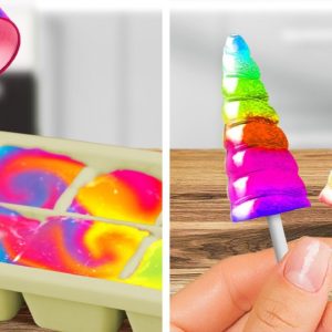 DIY Desserts you can easily make || Miniature Rainbow Dessert and Pop it cake