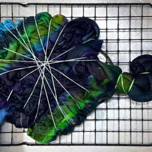 How to Tie Dye - Pattern #556 - Airplane Fold Mandala with Sinew by Kulay Artificial Sinew (HWI)