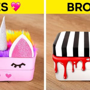 RAINBOW GIRL🌈 VS GOTH GIRL🦇 || Incredible Food and Cooking Hacks for Smart Parents