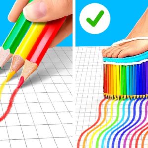 RAINBOW FEET HACKS || Best DIY shoes by 5-Minute Crafts