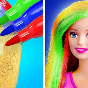 Beauty Tips and Hacks for Dolls! Doll Total Makeover With Beauty Gadgets