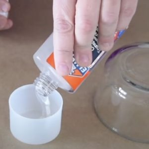 Pour Elmer's Glue into glass for this GORGEOUS idea!