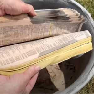 Stick an old phone book into a pot... (BRILLIANT!)