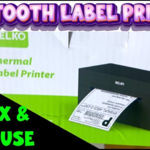 SHIPPING LABEL PRINTER | NELKO BLUETOOTH THERMAL FOR HOME/SMALL BUSINESS | UNBOXING & FIRST USE