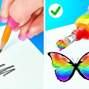 Easy And Colorful Art Hacks 🎨🖌 Drawing and Painting Tips You Need to Try