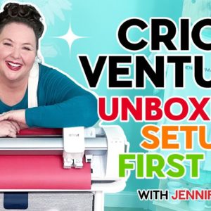 Cricut Venture: Unboxing, Setup, & First Cut | Cricut for Beginners