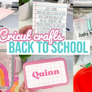 BACK TO SCHOOL CRAFTS WITH MY CRICUT