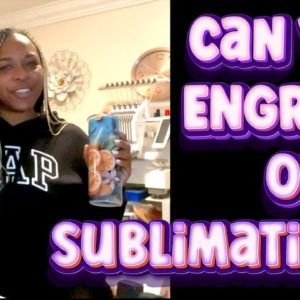 CAN YOU LASER ENGRAVE OVER A SUBLIMATION TUMBLER? | XTOOL P2  CO2 LASER