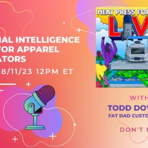 Ep. #32 Artificial Intelligence Tools for Apparel Decorators