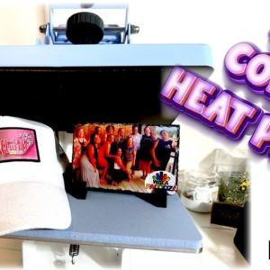 NEW! COMBO HEAT PRESS WITH HAT PRESS |  SUBLIMATION PHOTO SLATE DEMO & REVIEW | PYD LIFE