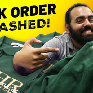 How to CRUSH a Bulk Polo Order with a Single-Head Embroidery Machine