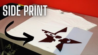 Screen Printing On The Side Of T-Shirts