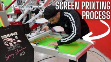 SCREEN PRINTING T Shirts From Start To Finish!