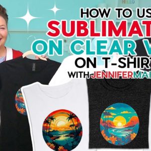 How to Do Sublimation on Clear HTV Vinyl for 100% Cotton or Dark T-shirts