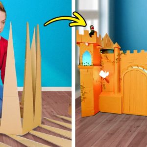 Fantastic Cardboard Crafts 📦✂️😍 Recycling And DIY Ideas For Smart Parents! 🏰