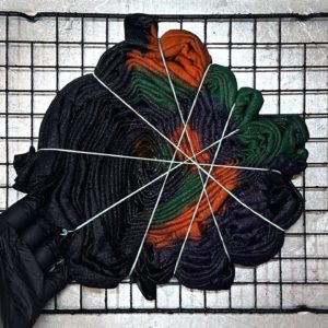 Black Shirt Tie Dye - Remove Color with Bleach and Tie Dye - HALLOWEEN COLORS!