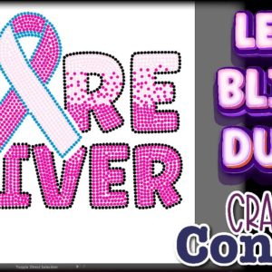 Crafts & Convos | Bling Breast Cancer Shirt | Hotfix Rhinestone Design Class