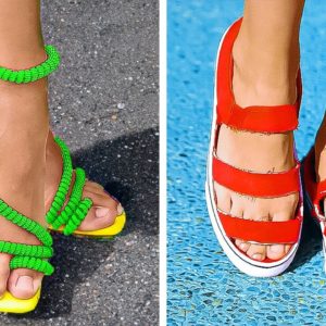 DIY Shoe Transformations 👟👠 Amazing Shoe And Feet Hacks