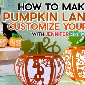 How To Make A 3D Pumpkin Lantern | Customize Your SVG!