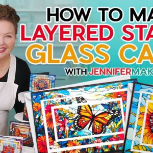 How to Make Stained Glass Cards | Use Less Ink!