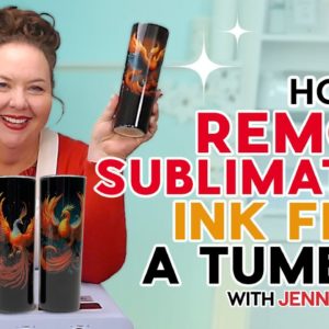 How To Remove Sublimation Ink From A Tumbler & Resublimate | Save Money!