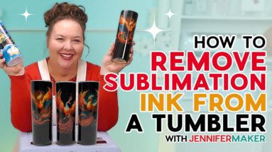 How To Remove Sublimation Ink From A Tumbler & Resublimate | Save Money!