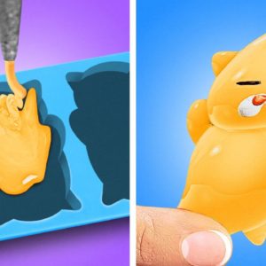 How To Make DIY Squishy Cat 😍😺 Best Hot Glue Crafts And Hacks!