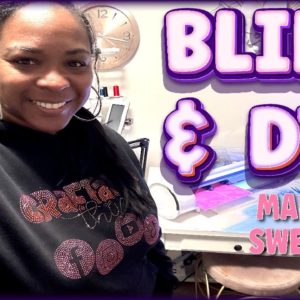 BLING LIVE | MAKE A SCHOOL SPIRIT/SPORTS TEAM BLING SWEATSUIT/JOGGER SET | DTF & HOTFIX RHINESTONES