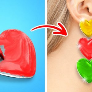 Adorable Crafts With Epoxy Resin And Hot Glue 🤩😍 DIY Jewelry And Rainbow Crafts