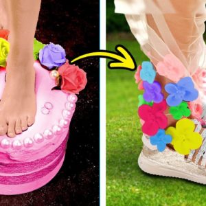 100+ Best DIY Shoes And Clothes: Wedding Shoes, Crystal Shoes And Silicone Shoes Out Of Sneakers 🤩